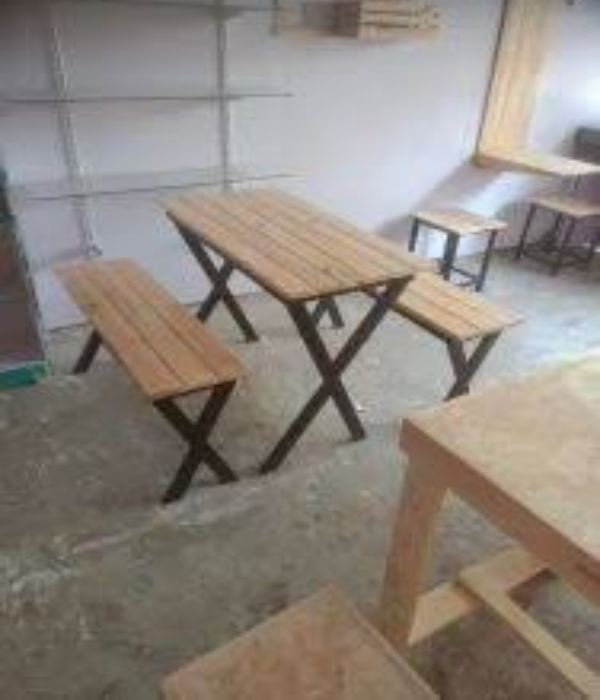 Cafeteria benches